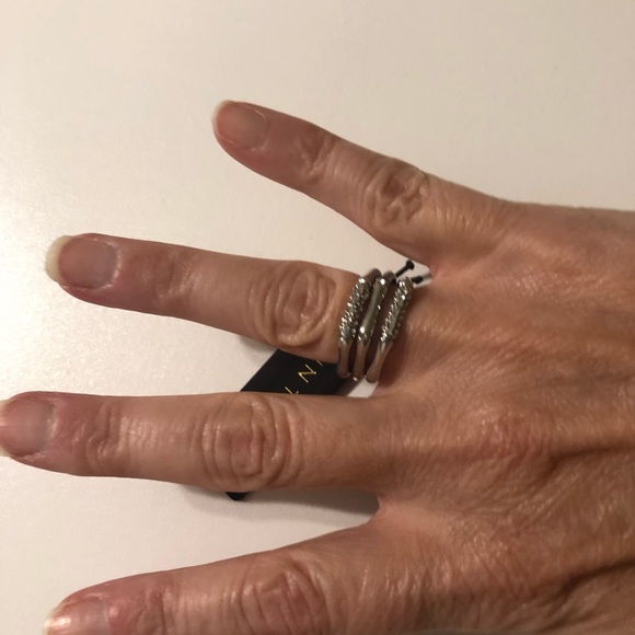 Ann Taylor Bamboo Stackable ring set - Picture 5 of 6